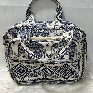 Narwey Elephant Print Large Cosmetic Bag NWOT